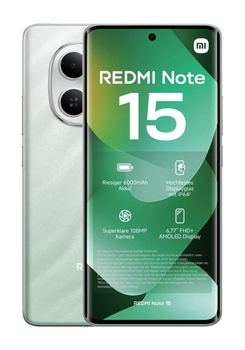 Xiaomi Redmi Note 15 4G -mobiilipuhelin, 256GB, 8GB, vihreä MZB0MNPEU
