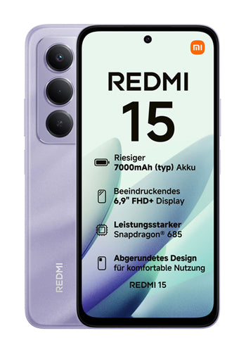 Xiaomi Redmi Note 15 5G -mobiilipuhelin, 256GB, 8GB, Purple MZB0LWFEU