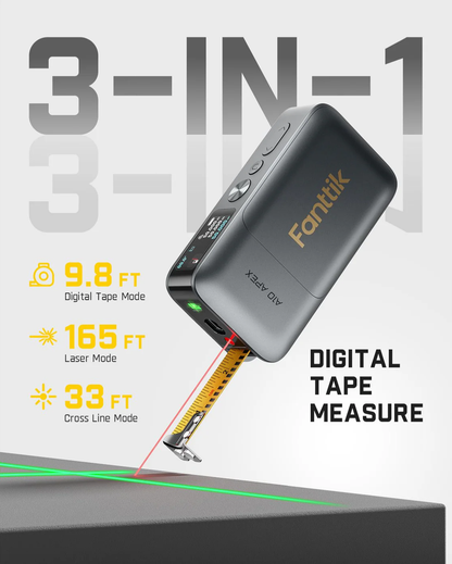 Fanttik A10 Apex etäisyysmittari, 3-in-1