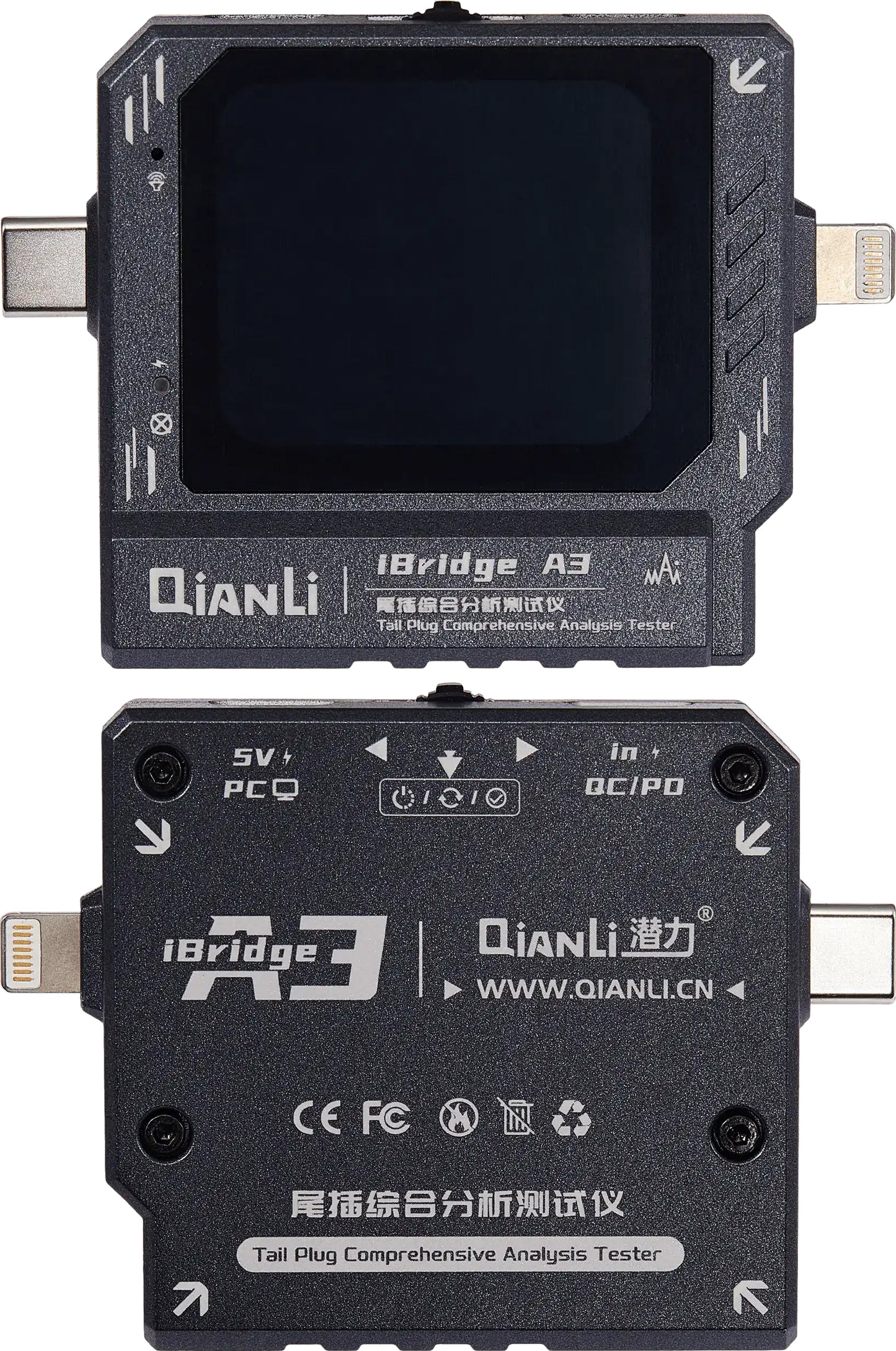 Tester Service QIANLI iBridge A3, Lightning (8-nastaa) / USB-C (24-nastaa)