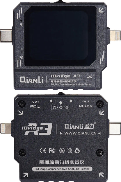 Tester Service QIANLI iBridge A3, Lightning (8-nastaa) / USB-C (24-nastaa)