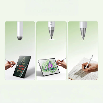 Touch Pen Baseus Smooth Writing 3 Magnetic 3in1 Series, Passiivinen versio, Valkoinen P80080804213-00