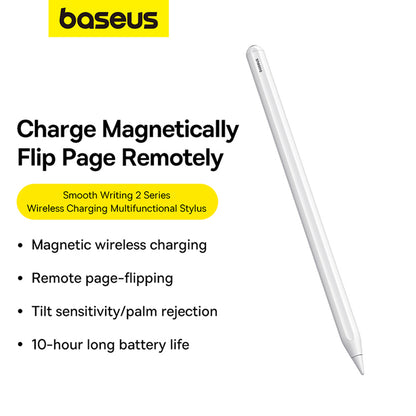 Touch Pen Baseus Smooth Writing 2 Series Apple iPadille, Aktiivinen Versio, Valkoinen P80015807213-00
