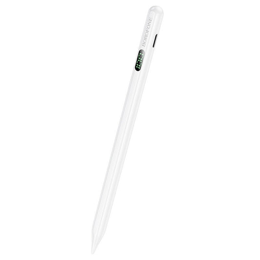 Touch Pen Borofone BG101 Apple iPad -sarjalle, Aktiivinen versio, Valkoinen