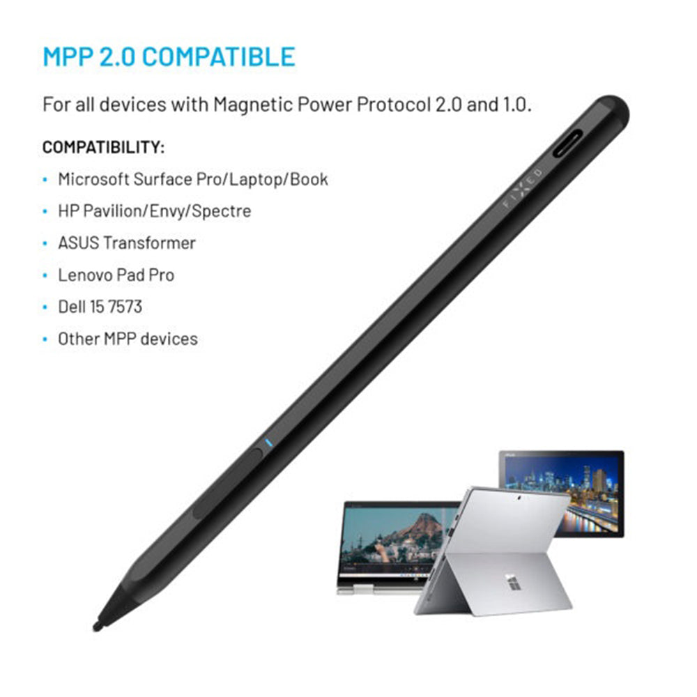 Touch Pen Fixed Graphite Active MPP-tuella varustetuille laitteille, Musta