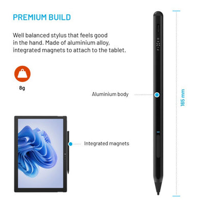 Touch Pen Fixed Graphite Active MPP-tuella varustetuille laitteille, Musta