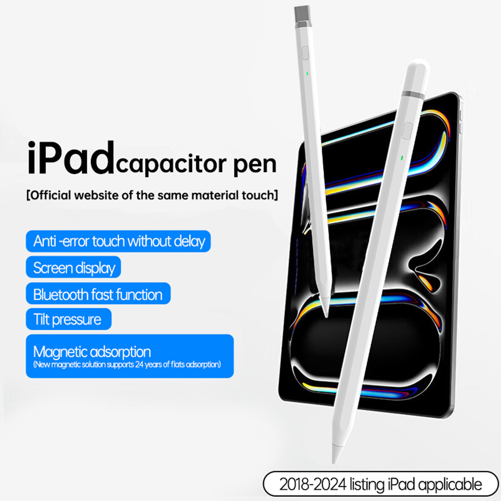 Touch Pen Techsuit AP01 Pro Apple iPadille, Aktiivinen Versio, Valkoinen