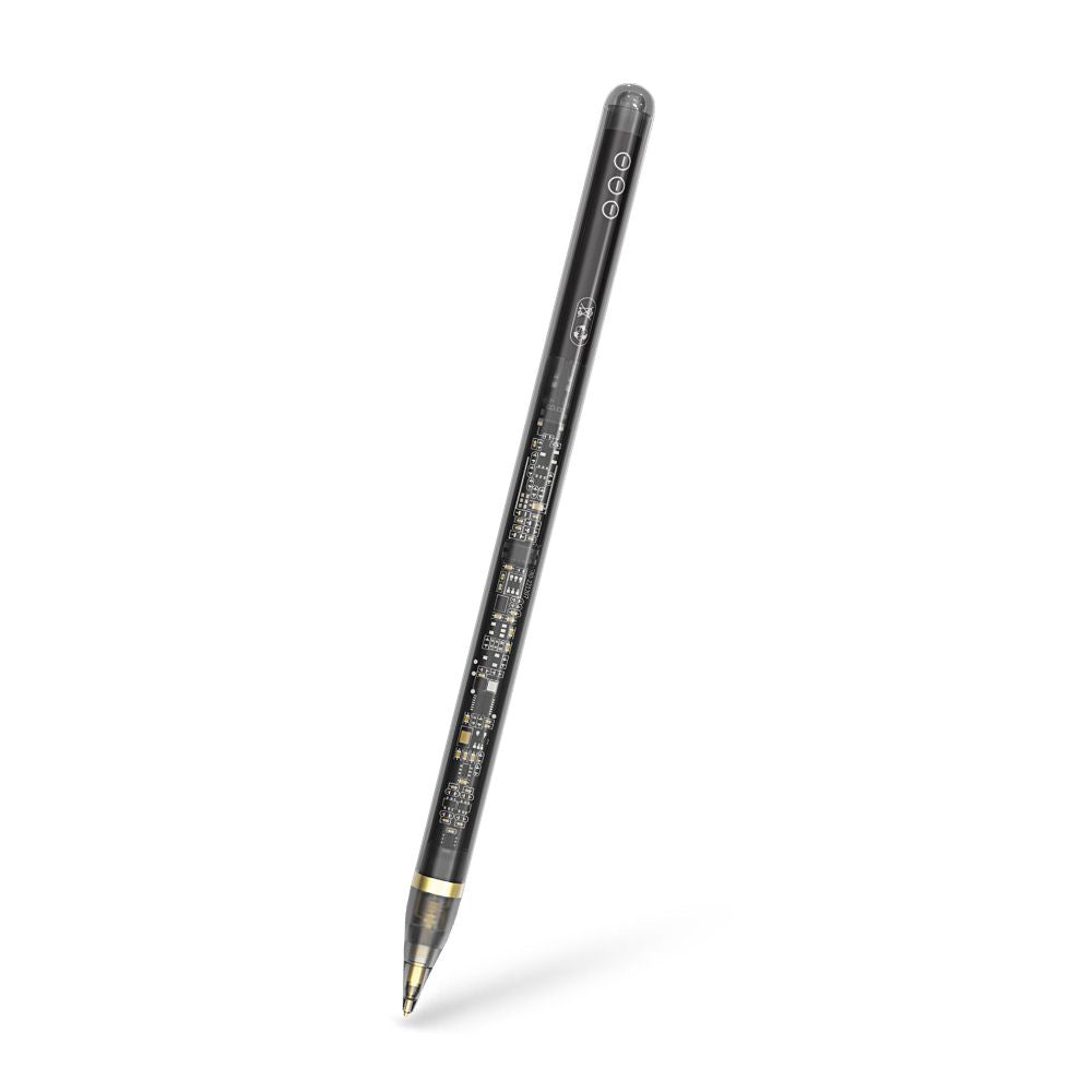Touch Pen Techsuit C10 Pro Apple iPadille, Aktiivinen Versio, Läpinäkyvä Musta