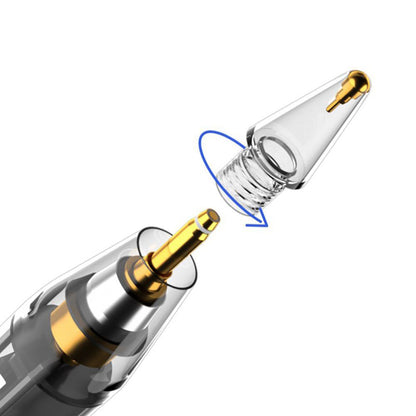 Touch Pen Techsuit C10 Pro Apple iPadille, Aktiivinen Versio, Läpinäkyvä Musta