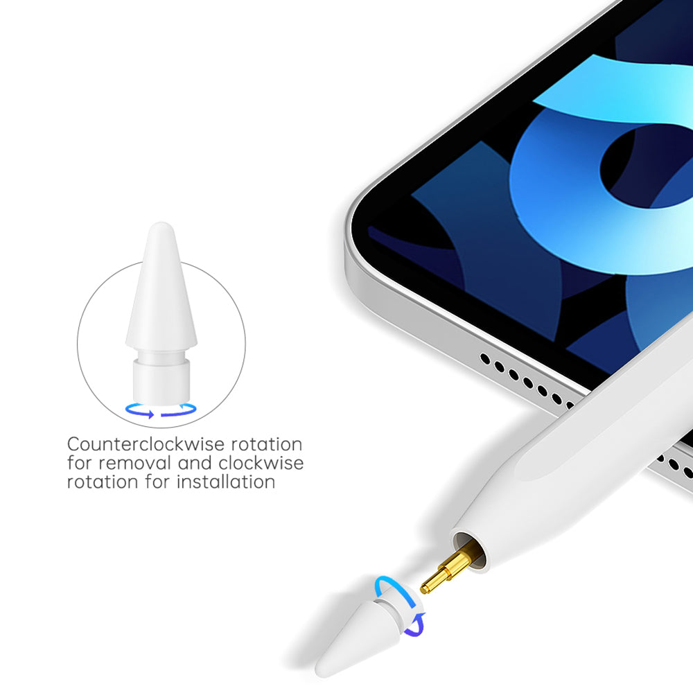 Touch Pen Techsuit V15 Apple iPadille, Aktiivinen Versio, Valkoinen