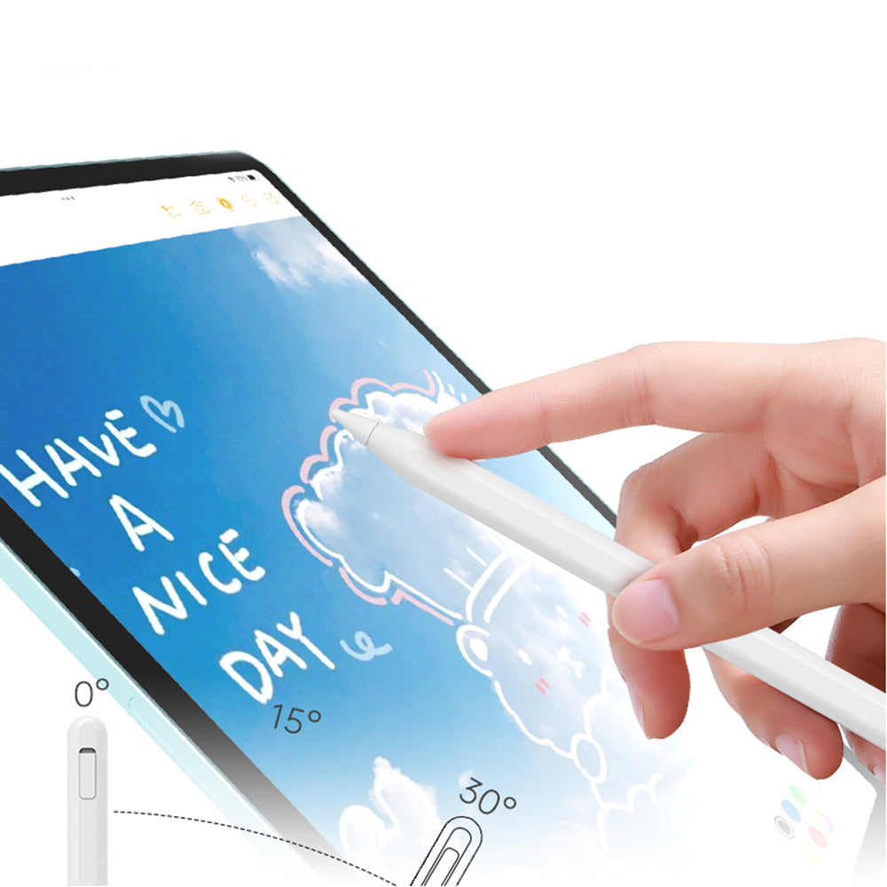 Touch Pen Techsuit V15 Apple iPadille, Aktiivinen Versio, Valkoinen