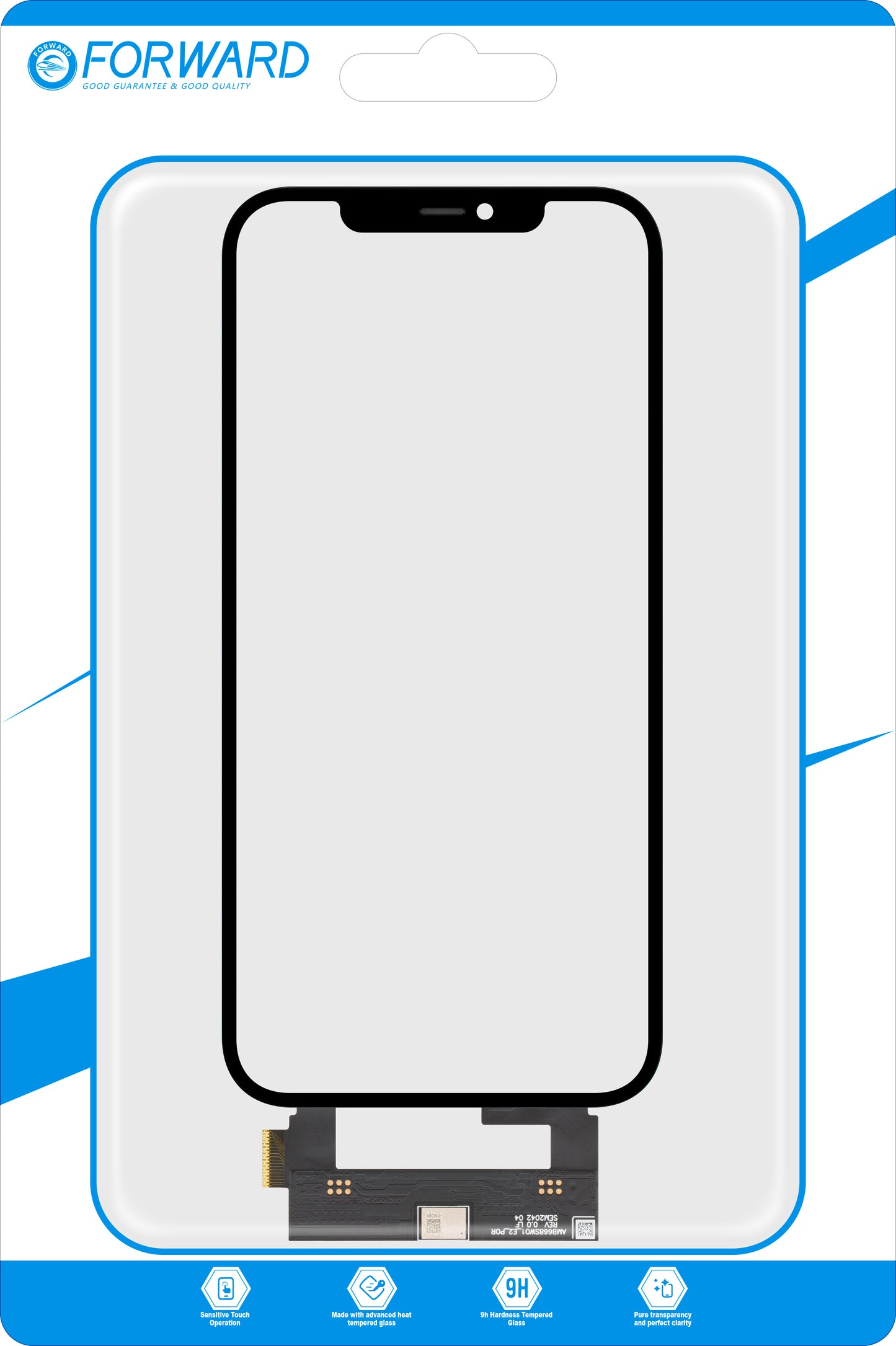 Touchscreen Forward Guard OCA Apple iPhone 12 Pro Maxille, Musta
