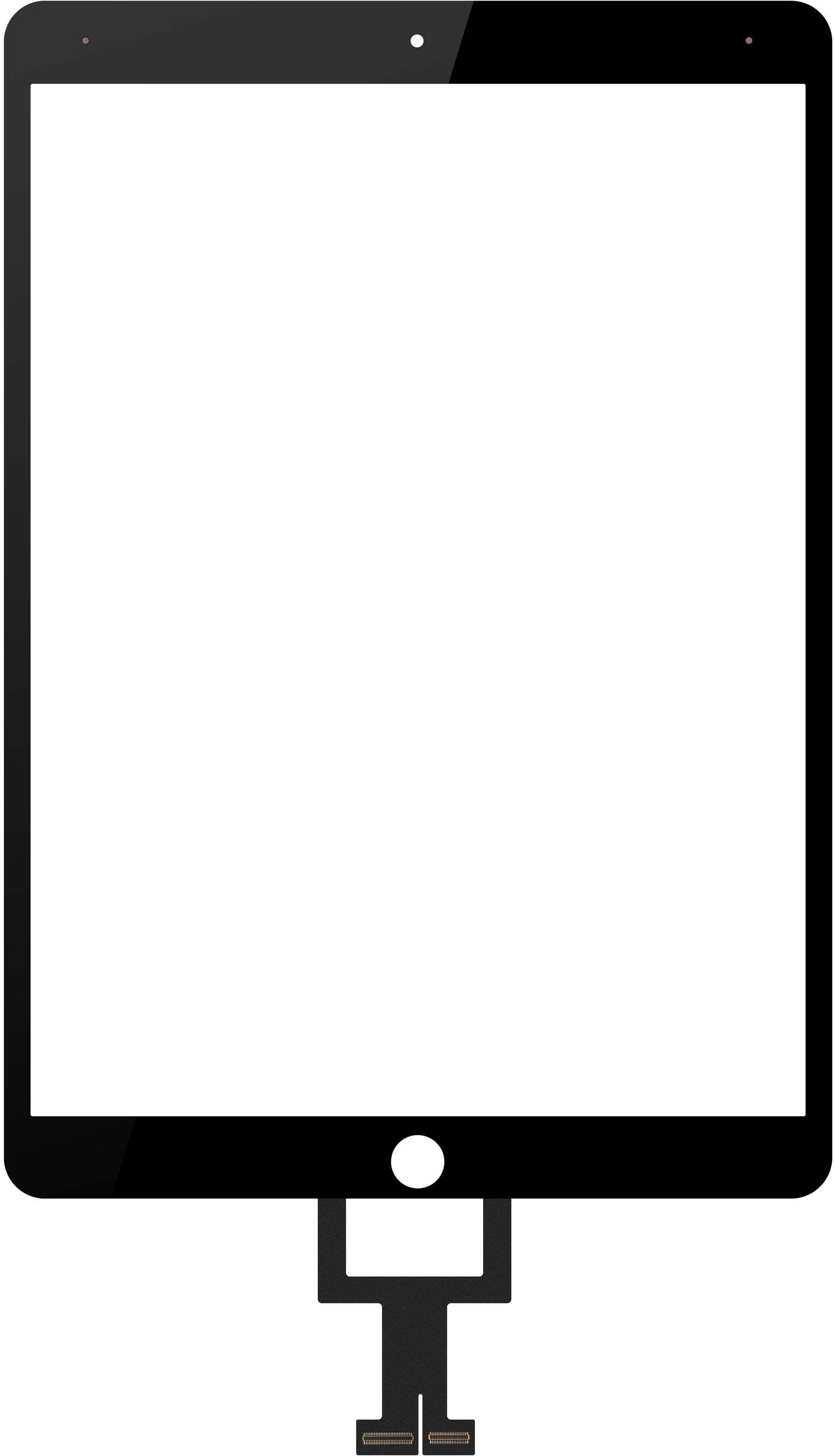Touchscreen Forward Guard OCA for Apple iPad Air (2019), Black