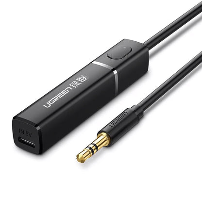 Bluetooth-lähetin UGREEN CM107, AUX, Musta