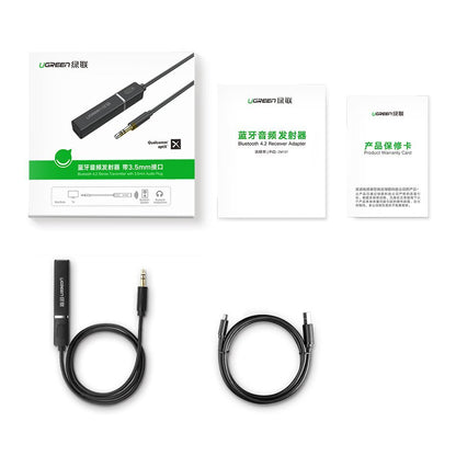 Bluetooth-lähetin UGREEN CM107, AUX, Musta