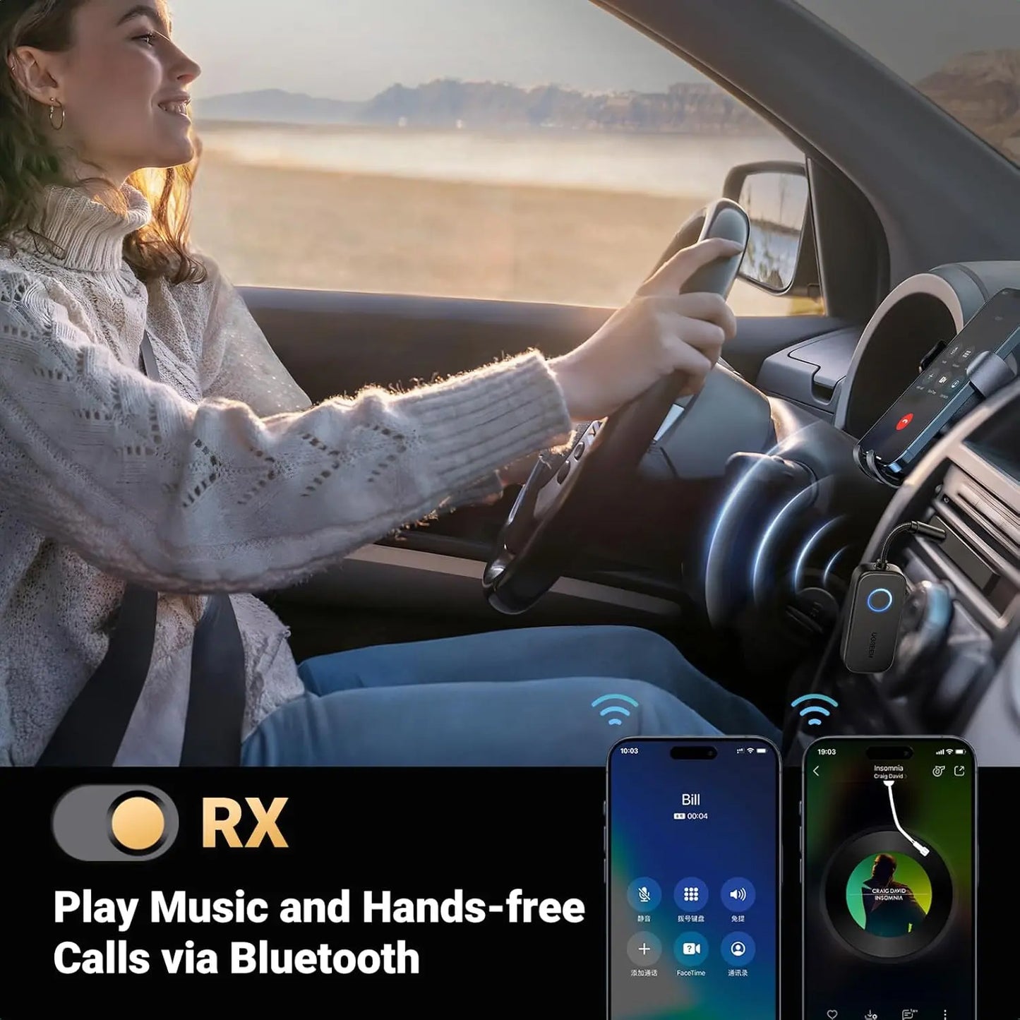 Bluetooth-lähetin / -vastaanotin UGREEN CM672