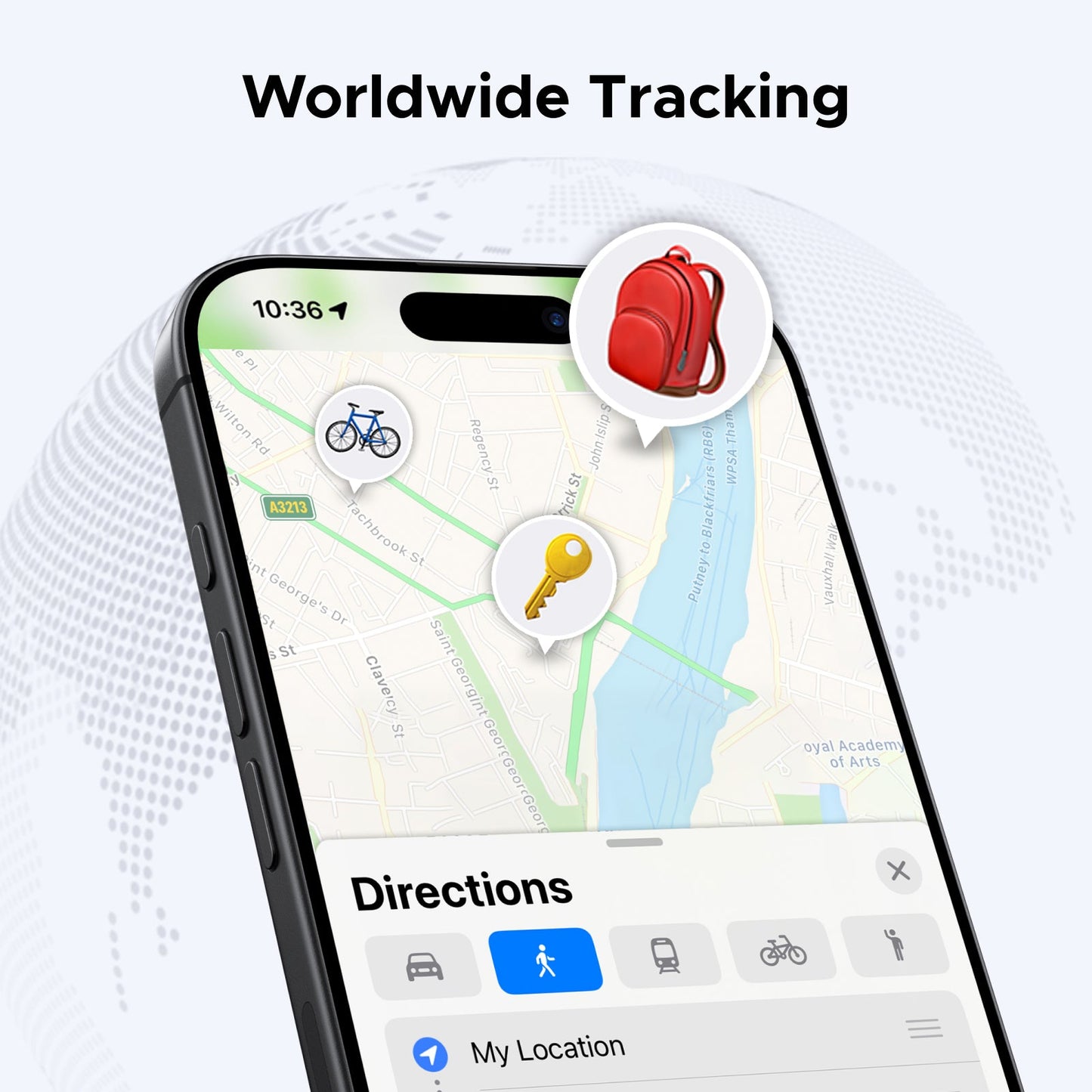 UGREEN SmartTag Pro Smart CM916 (75646P), Musta