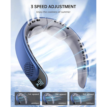 Kannettava tuuletin Techsuit S8, sininen