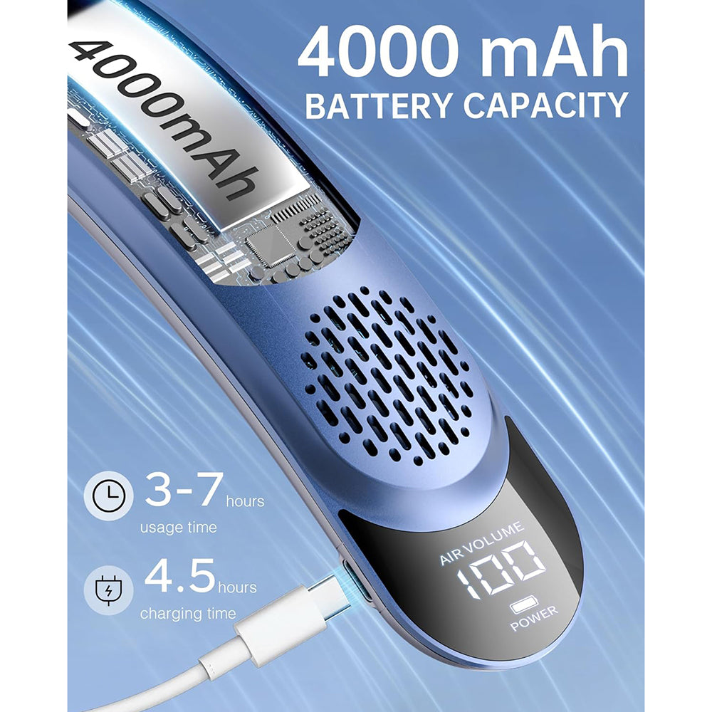 Kannettava tuuletin Techsuit S8, sininen