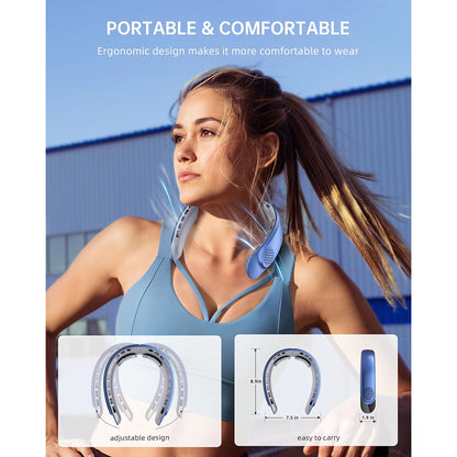 Kannettava tuuletin Techsuit S8, sininen