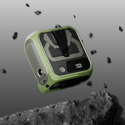 Kannettava tuuletin Techsuit Z13 ulkoisella 10000mAh akulla, Vihreä