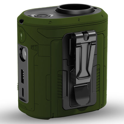 Kannettava tuuletin Techsuit Z14, ulkoisella 5000mAh akulla, Vihreä