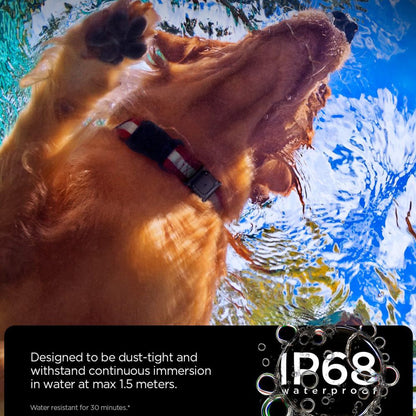 Lemmikin kaulapanta Spigen Tough Armor -telineellä Apple AirTagille, Musta